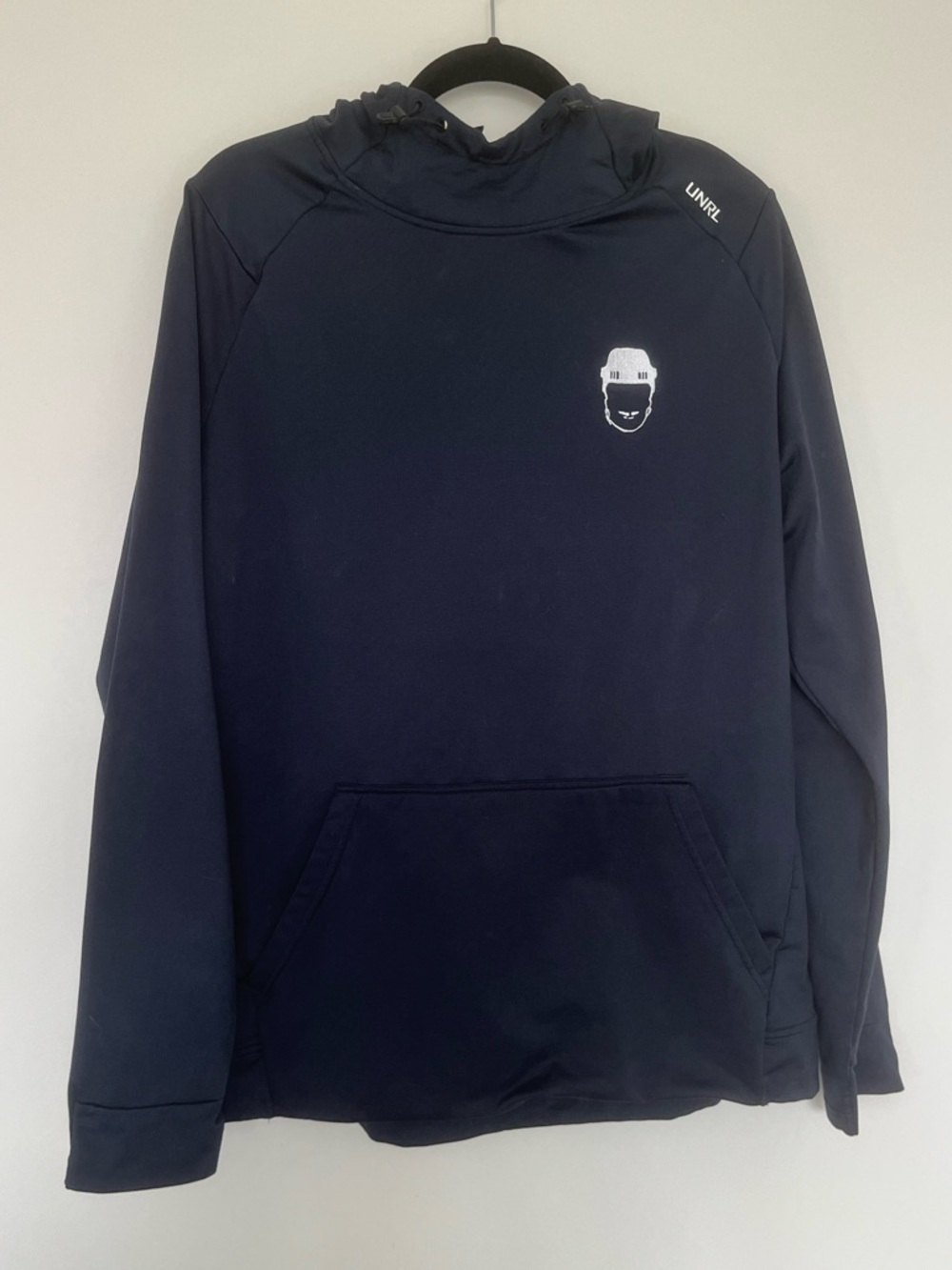 UNRL Spittin Chiclets Navy Hooded Long-Sleeve Shirt